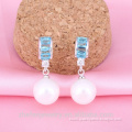 pear with cz bridal earring bulk price new model wedding jewelry